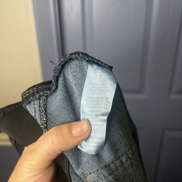 Democracy "Ab"solution Pull On Jegging Denim Blue Jean Dark Wash Size 16W - Picture 8 of 9